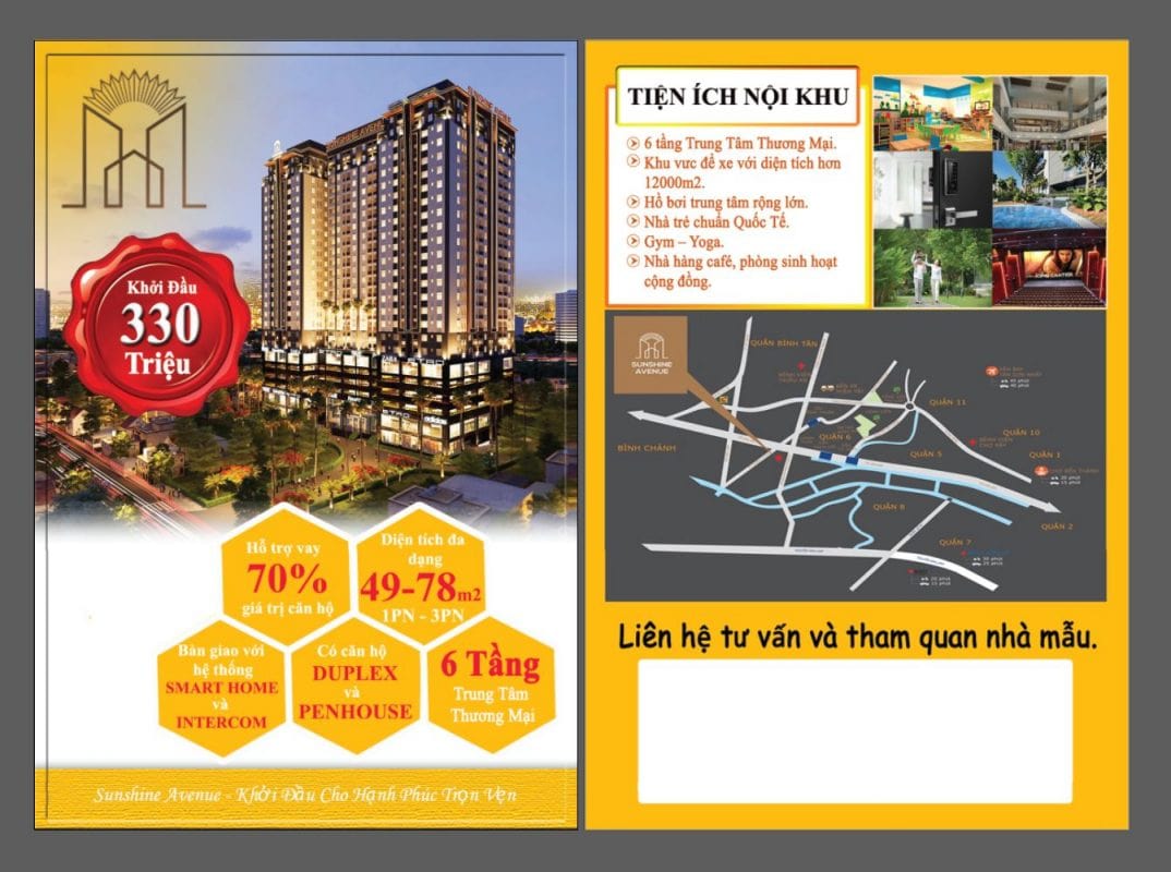 In Tờ Rơi, Tờ Gấp Bất Động Sản Đẳng Cấp | Giấy Dày, Cao Cấp